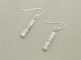 Pink Opal Pearl Earrings
