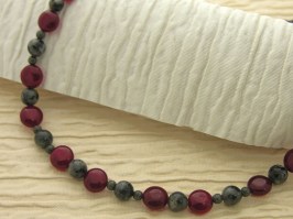 Raspberry Twist Necklace