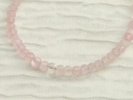 Rose Quartz Rondelle Bracelet