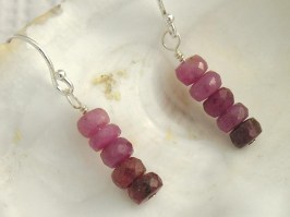 Ruby A Pink Sapphire Earrings
