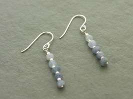 Shaded Blue Sapphire Earrings