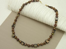 Shades Of Brown Necklace