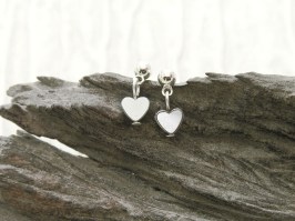 Shining Hearts Stud Earrings