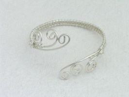 Silver Swirl Bangle