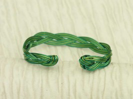 Spring Shadow Plaited Bangle