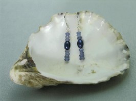 Tanzanite Rondelle Earrings 