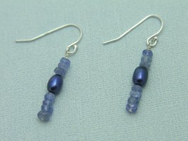 Tanzanite Rondelle Earrings