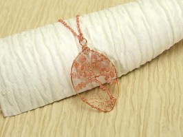 Tree Of Life Pendant Sunstone Elliptical