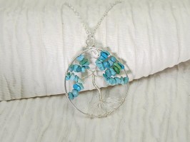 Tree Of Life Pendant Turquoise