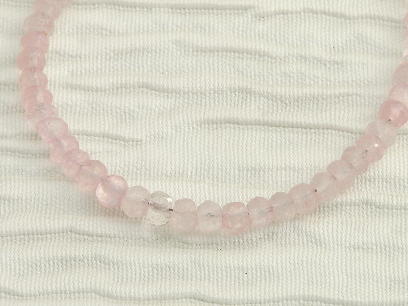 Rose Quartz Rondelle Bracelet