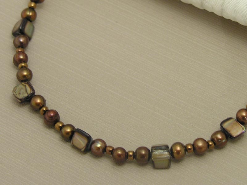 Shades Of Brown Necklace