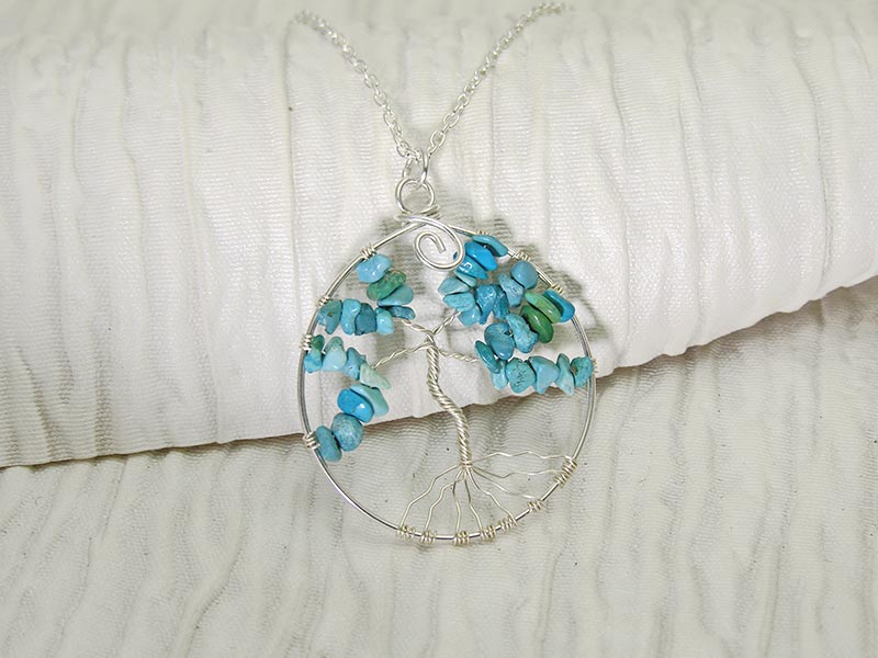 Tree Of Life Pendant Turquoise