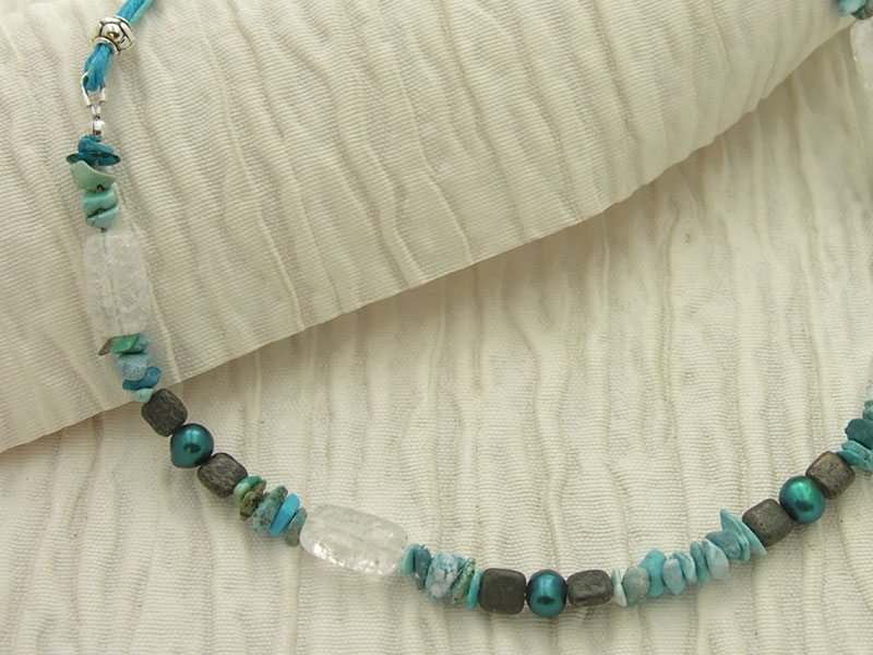 Turquoise Seas Necklace - Close up